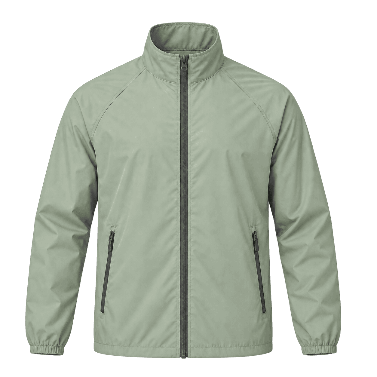Back-Vent Full-Zip Windbreaker lightweight jacket manufacturer - Forthright factory production detail