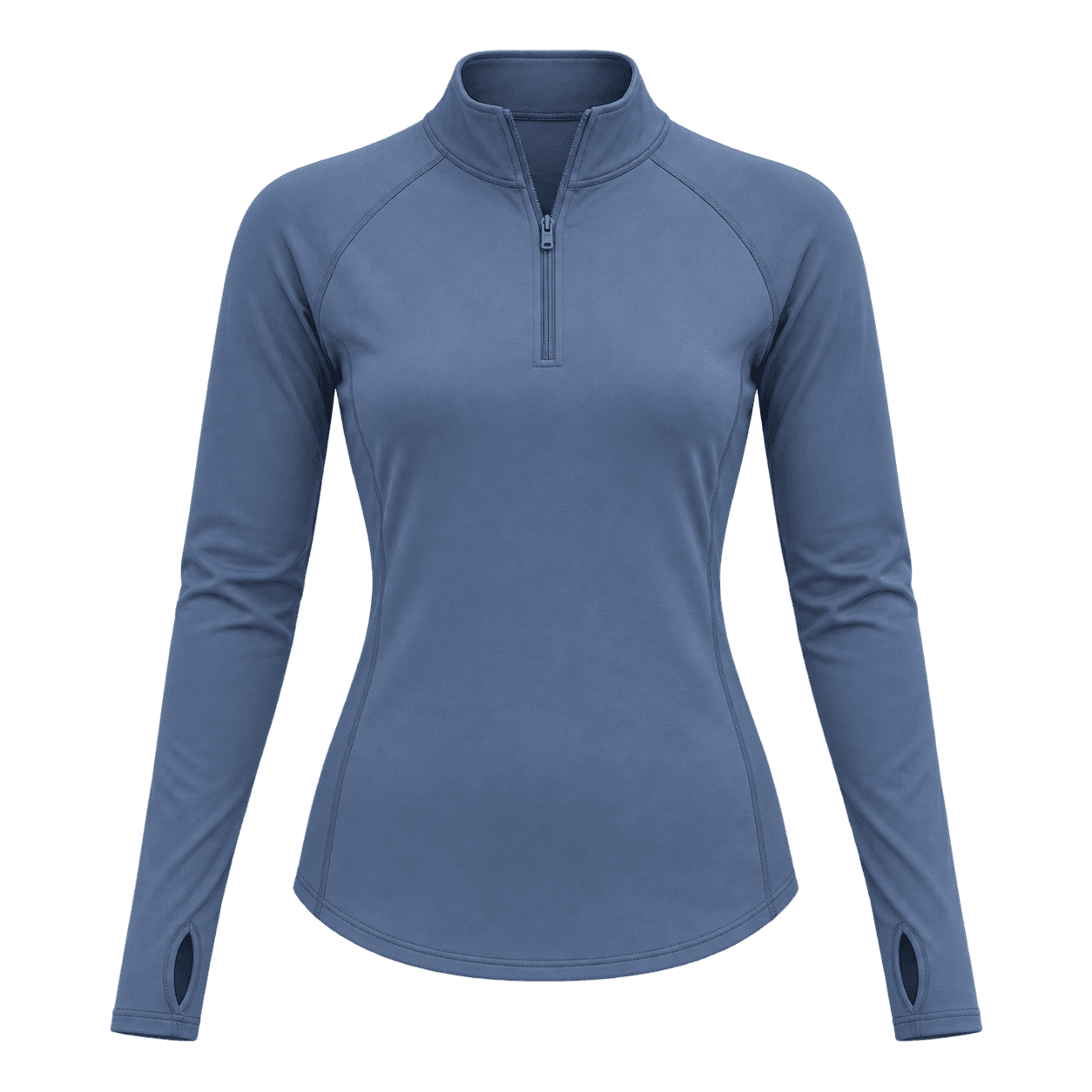 Half-Zip Long-Sleeve Training Top fitness wear manufacturer - Forthright factory production detail