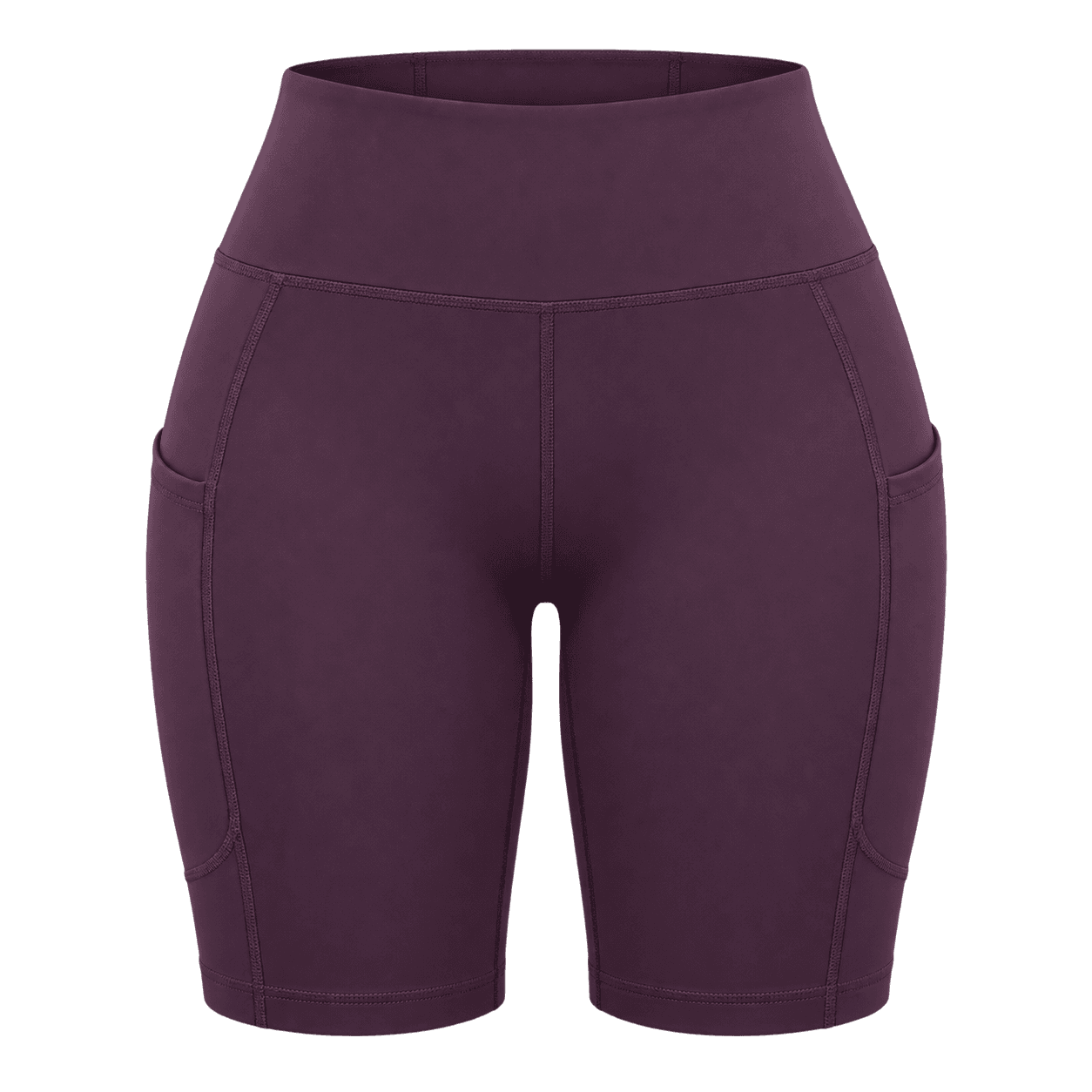 High-Waist Side-Pocket Cycling Shorts fitness wear manufacturer - Forthright factory production detail
