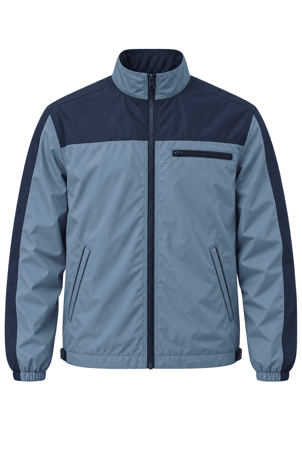 Contrast-Panel Chest-Pocket Jacket lightweight jacket manufacturer - Forthright factory production detail