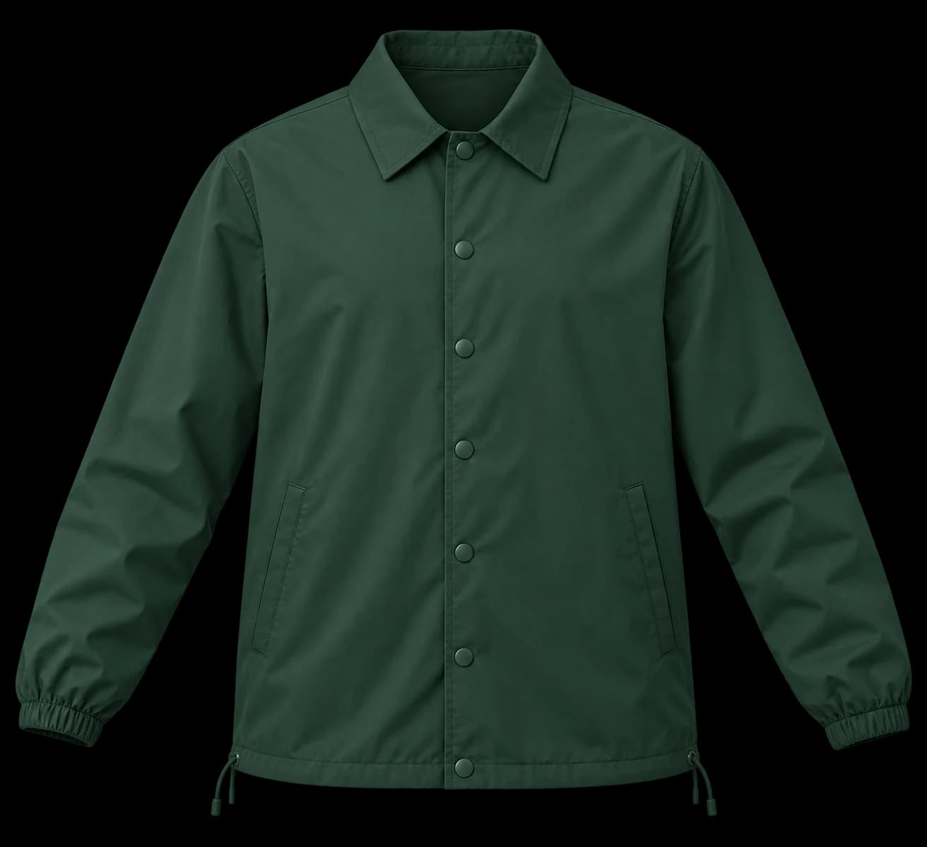 Snap-Front Point-Collar Coach Jacket jacket and outerwear in china manufacturer - Forthright factory production detail