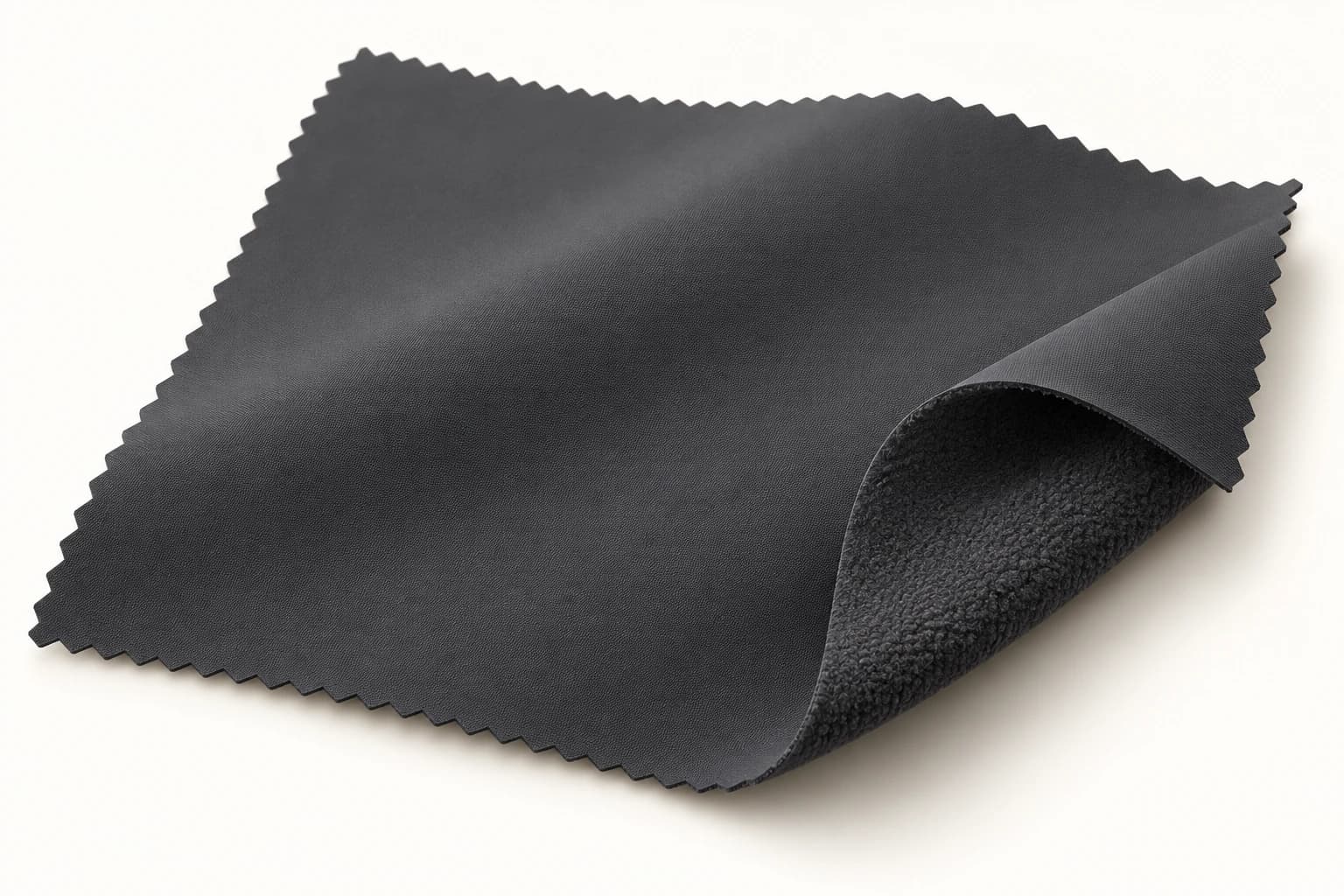 Stand-Collar Raglan Softshell Jacket proposed material illustration; composition and weight remain subject to sample approval