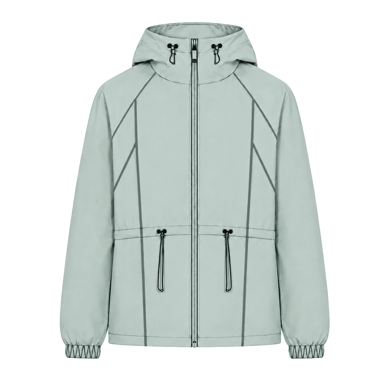 Contrast-Panel Hooded Jacket jacket and outerwear in china manufacturer - Forthright factory production detail