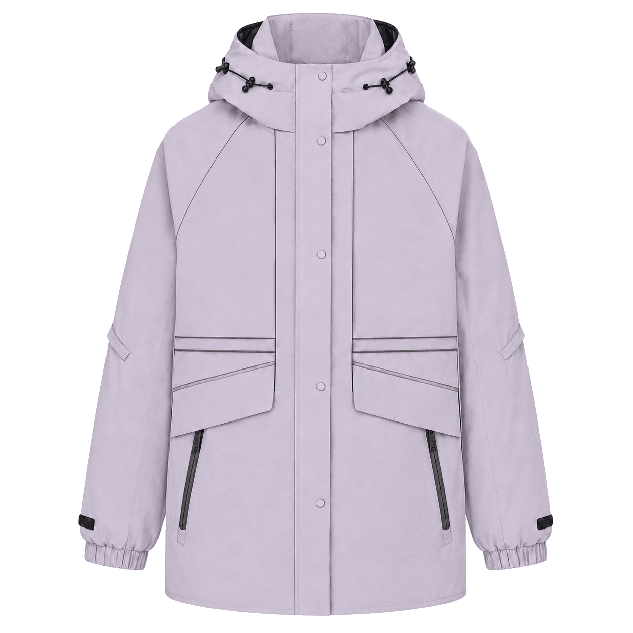 Flap-Pocket Hooded Parka jacket and outerwear in china manufacturer - Forthright factory production detail