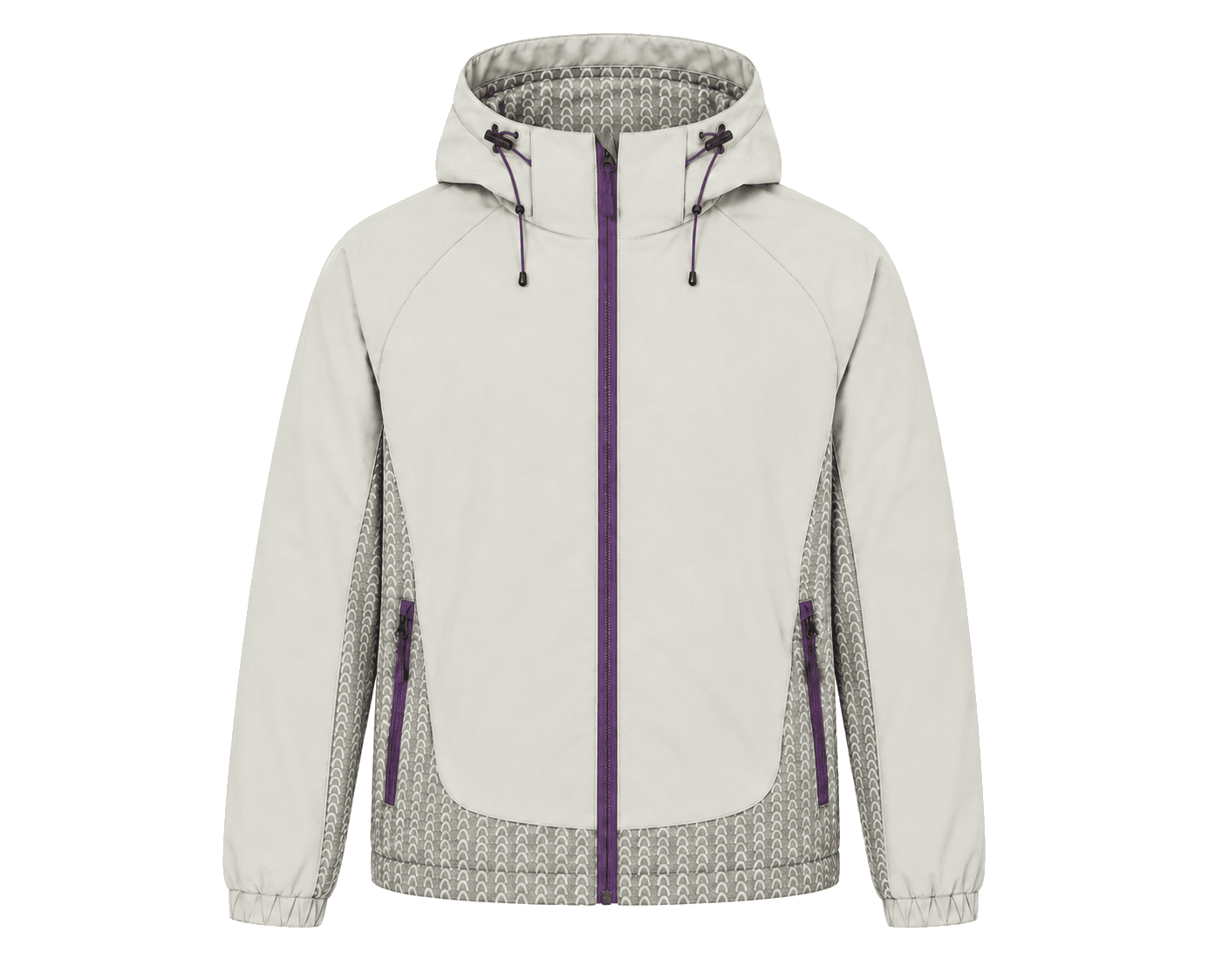 Dash-Pattern Hooded Jacket lightweight jacket manufacturer - Forthright factory production detail