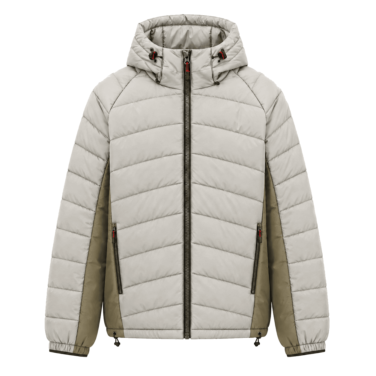 Private label puffer jacket manufacturing line for padded outerwear production