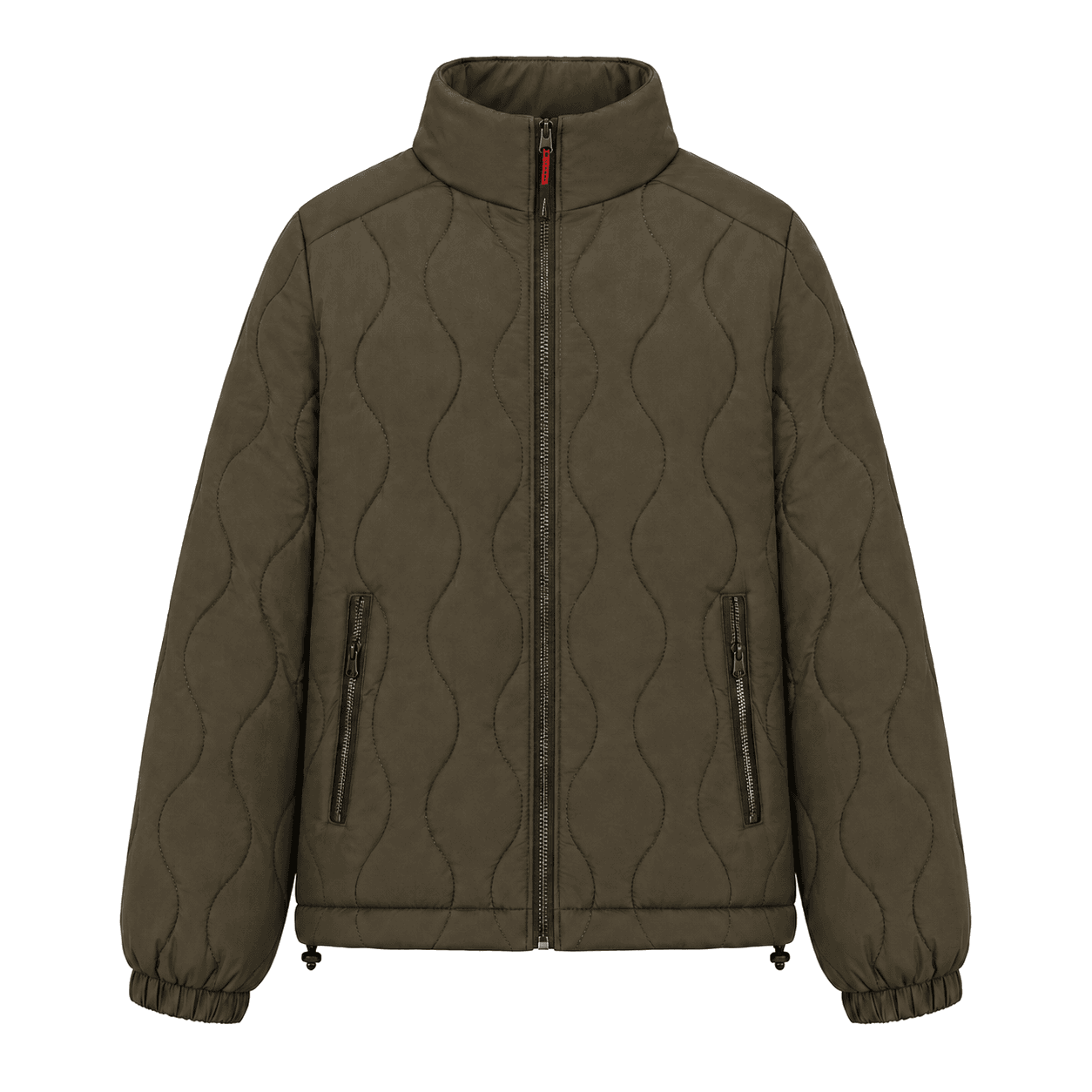 Wave-Quilted Stand-Collar Puffer Jacket puffer jacket manufacturer - Forthright factory production detail