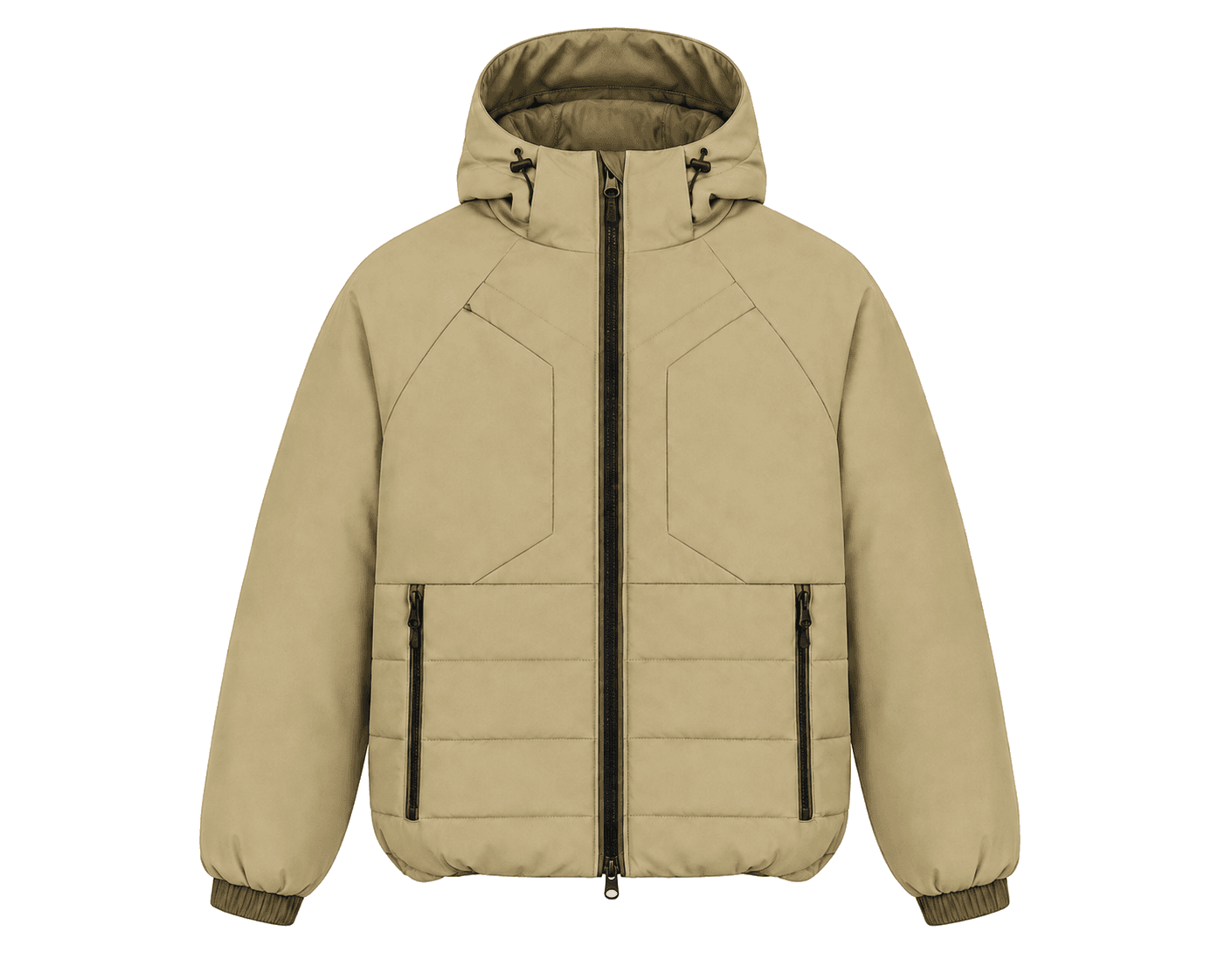 Fixed-Hood Multi-Pocket Puffer Jacket puffer jacket manufacturer - Forthright factory production detail