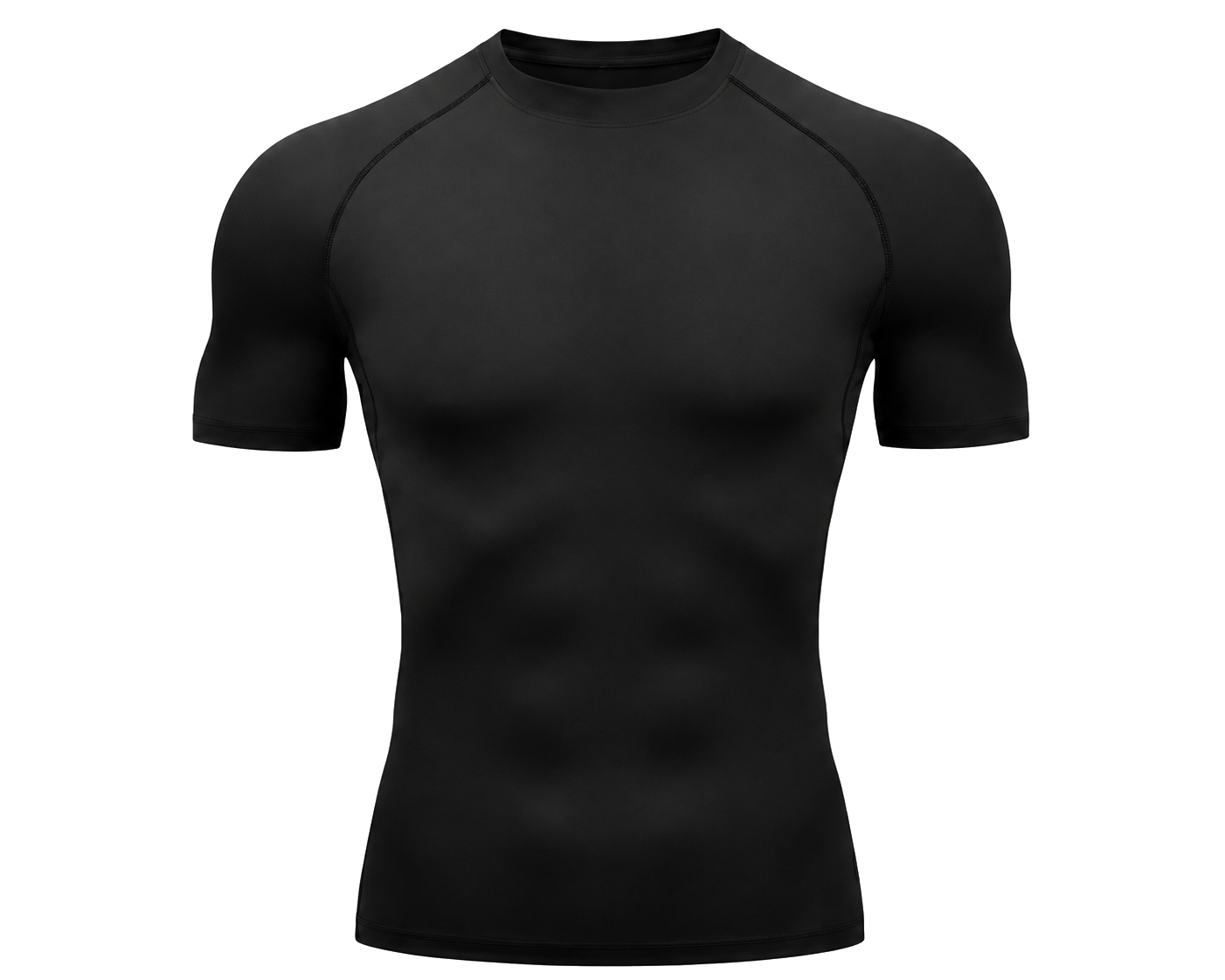 Raglan-Seam Crew-Neck Tee front view for OEM and private label manufacturing